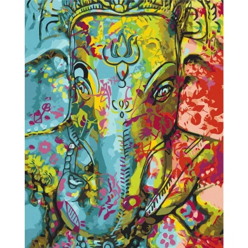 Slika za samostalno slikanje - Colourful Ganesha 40x50 Cijena
