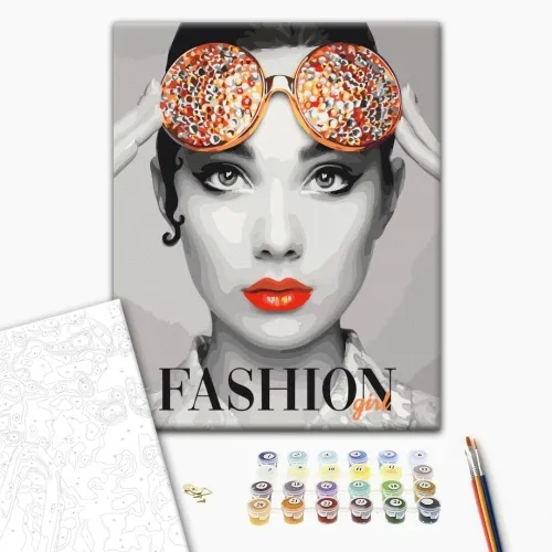 Slika za samostalno slikanje - Fashion Girl 40x50 Cijena