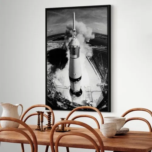 Slika - Cosmic Speed (1 Part) Vertical 80x120 U crnom drvenom okviru Cijena