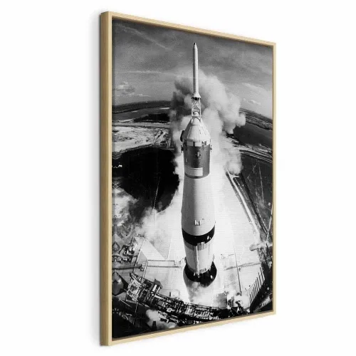 Slika - Cosmic Speed (1 Part) Vertical 40x60 U prirodnom drvenom okviru Cijena