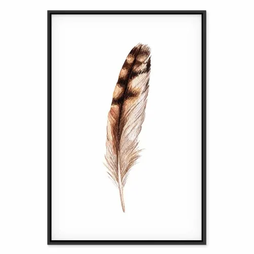 Slika - Magic Feather (1 Part) Vertical 80x120 U crnom drvenom okviru Cijena