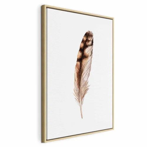 Slika - Magic Feather (1 Part) Vertical 80x120 U prirodnom drvenom okviru Cijena