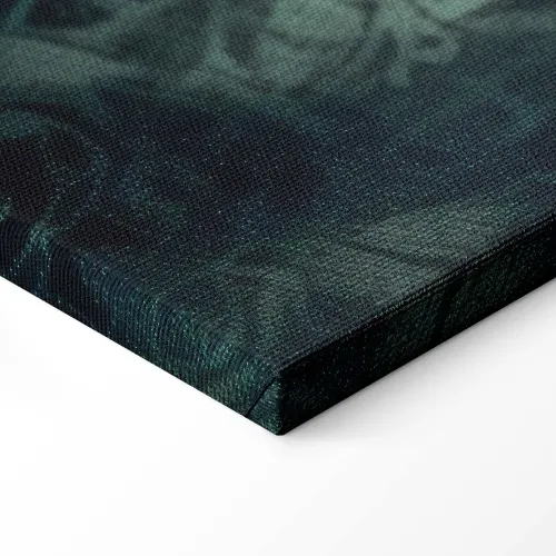 Slika - Oriental Pattern Carpet: Emerald Ornaments and Worn Patterns 60x40 Na talijanskom platnu Cijena