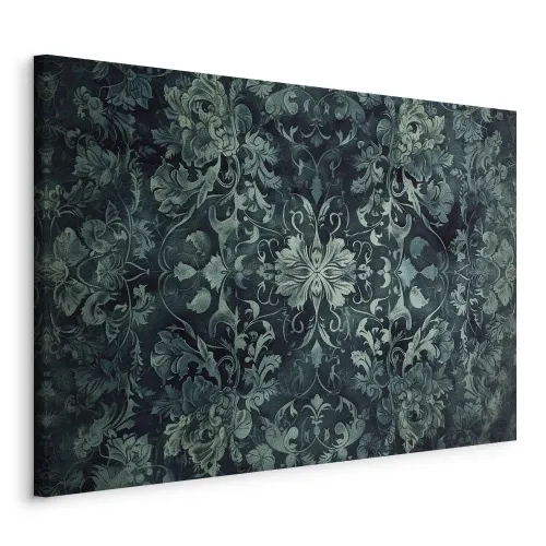 Slika - Oriental Pattern Carpet: Emerald Ornaments and Worn Patterns 120x80 Standard Cijena