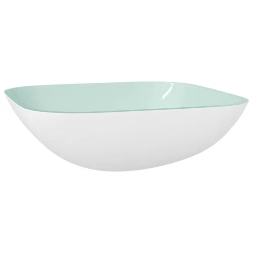 Lavabo - Umivaonik stakleni 42x42x14 cm bijeli - Bijela Cijena