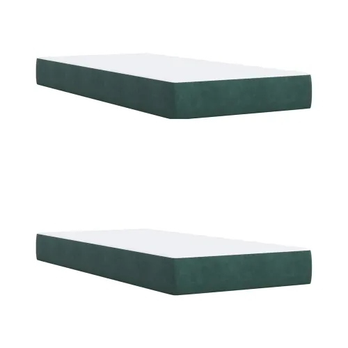 Krevet s od storage s pohranom Tamnozelena 180 x 200 cm Baršun - Tamnozelena 180 x 200 cm Prošiveno gumbima Cijena