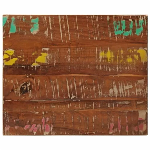 Ploča za stol 60x50x2,5 cm pravokutna masivno obnovljeno drvo - Obnovljeno drvo (višebojno) 60 x 50 cm 25 mm Cijena