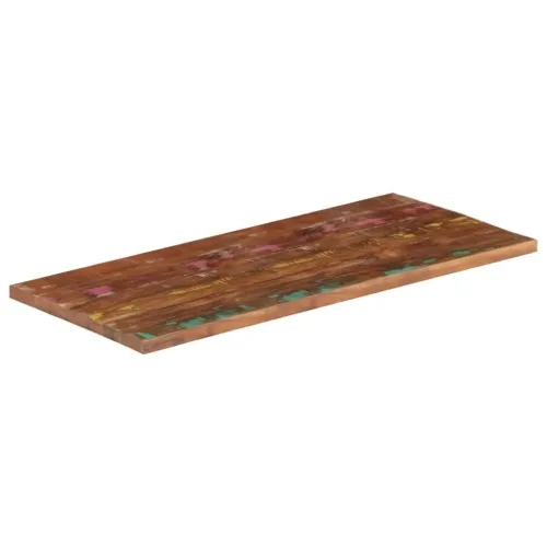 Ploča za stol 110x50x2,5 cm pravokutna masivno obnovljeno drvo - Obnovljeno drvo (višebojno) 110 x 50 cm 25 mm Cijena