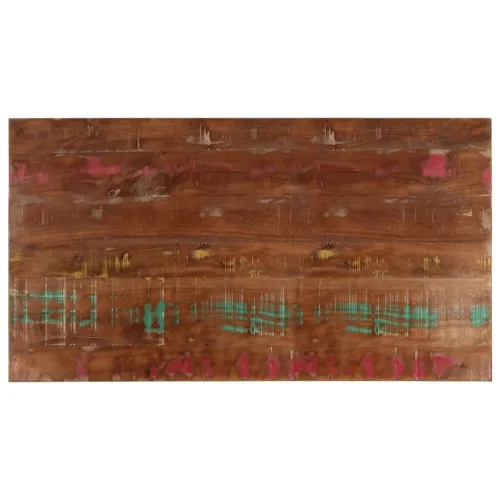 Ploča za stol 110x50x2,5 cm pravokutna masivno obnovljeno drvo - Obnovljeno drvo (višebojno) 110 x 50 cm 25 mm Cijena