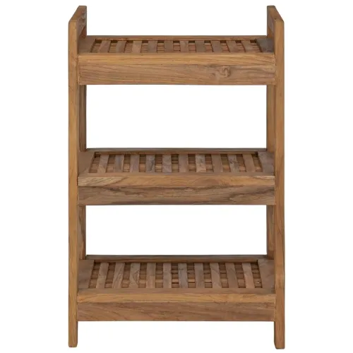 Polica za kupaonicu Prirodna 45 x 30 x 71 cm Čvrsto teak drvo - 3 police Cijena