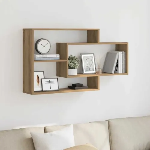 Zidna polica Artisan hrast 104x20x58,5 cm izrađeno drvo - Hrast artisan Cijena