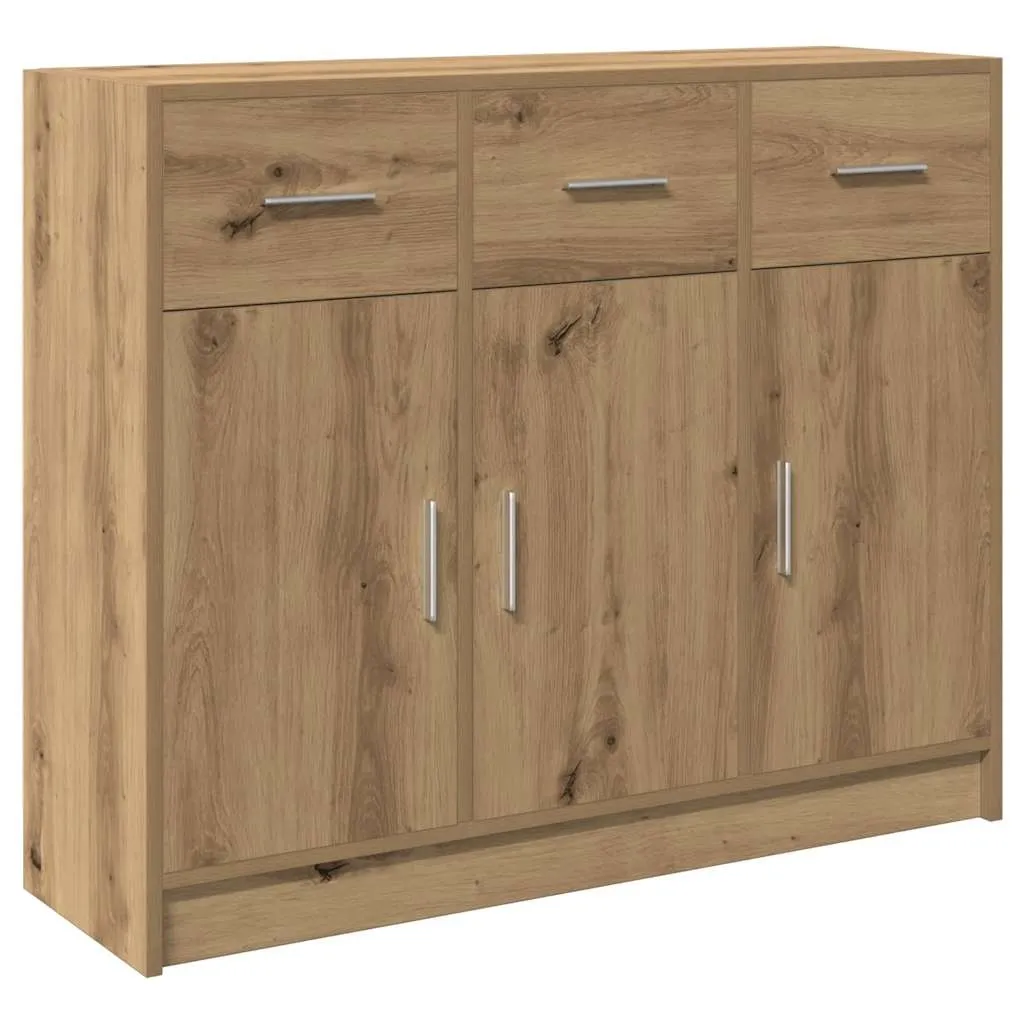 Komoda Artisan hrast 91x28x75 cm izrađeno drvo - Hrast artisan