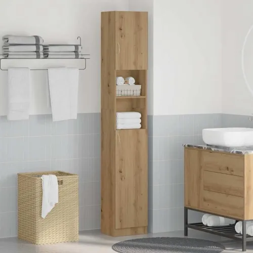 Kupaonski ormarić Artisan hrast 32x25,5x190 cm Inženjersko drvo - Artisian oak Cijena