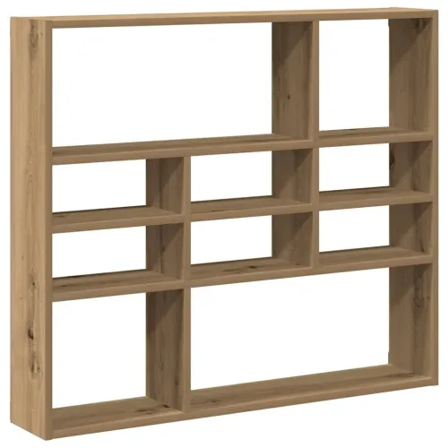 Zidna polica Artisan hrast 90x16x78 cm izrađeno drvo - Hrast artisan Cijena