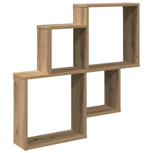 Zidna polica Artisan hrast 80x15x78,5 cm izrađeno drvo - Hrast artisan Cijena
