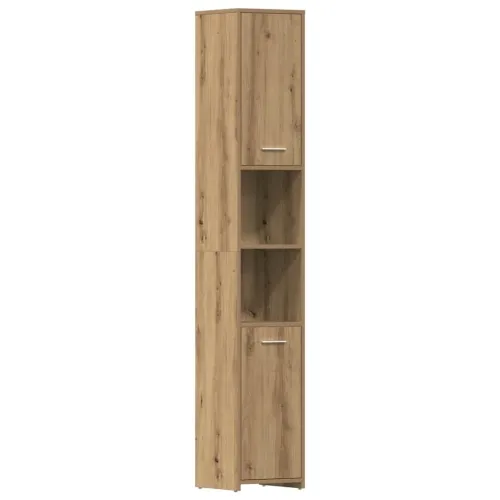 Kupaonski ormarić Artisan hrast 30x30x183,5 cm izrađeno drvo - Artisian oak S ručkom Cijena
