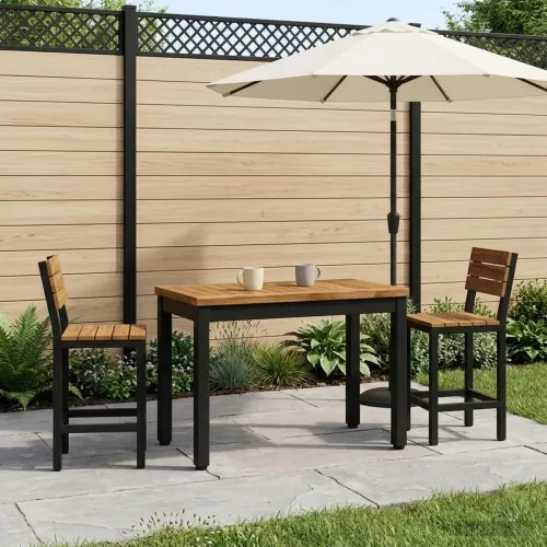 Stolić za kavu Prirodna i crna 60,5 x 30 x 36 cm - 60,5 x 30 x 36 cm Prirodna i crna Cijena