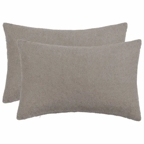 Presvlaka za jastuk 2 pcs HEERLEN Svjetlosiva 30 x 50 cm Bouclé - Svjetlosiva 30 x 50 cm 2 Cijena