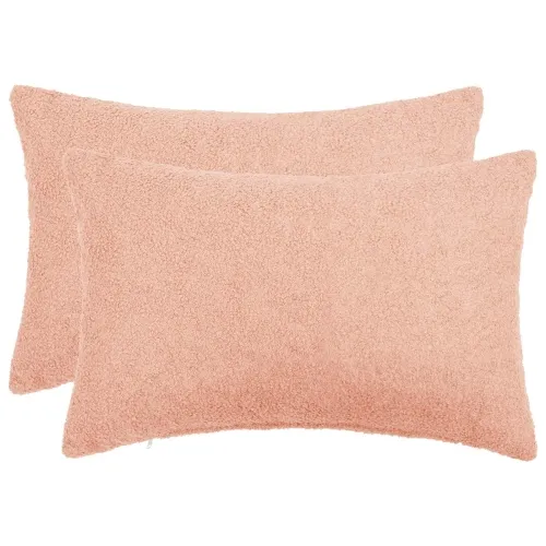Presvlaka za jastuk 2 pcs HEERLEN Ružičasta 30 x 50 cm Bouclé - Ružičasta 30 x 50 cm 2 Cijena
