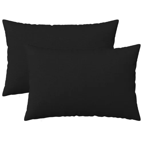 Presvlaka za jastuk 2 kom. HEERLEN Crna 50 x 75 cm Tkanina - Crna 50 x 75 cm 2 Cijena