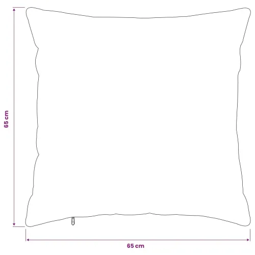 Presvlaka za jastuk 2 pcs HEERLEN Crna 65 x 65 cm Flanel - Crna 65 x 65 cm 2 Cijena