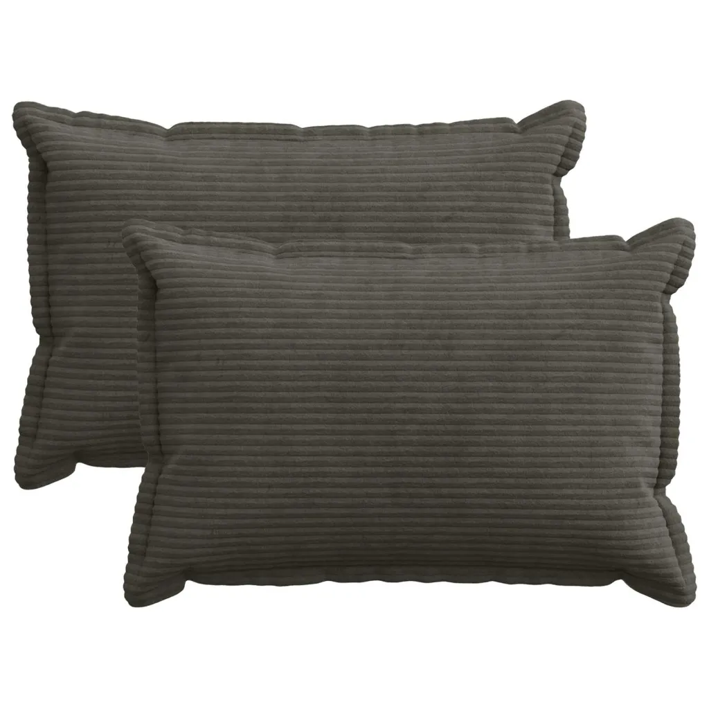 Presvlaka za jastuk 2 kom. HOUTEN Antracit 30 x 50 cm Kord - Antracit 30 x 50 cm 2
