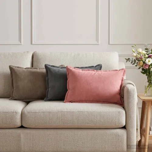 Presvlaka za jastuk 6 pcs HOUTEN Tamnosiva 40 x 60 cm Baršun - Tamnosiva 40 x 60 cm 6 Cijena