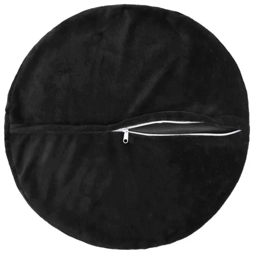 Presvlaka za jastuk 2 pcs HEERLEN Crna Ø 60 cm Flanel - Crna Ø 60 cm 2 Cijena