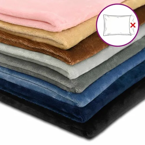 Presvlaka za jastuk 2 pcs HEERLEN Crna Ø 60 cm Flanel - Crna Ø 60 cm 2 Cijena