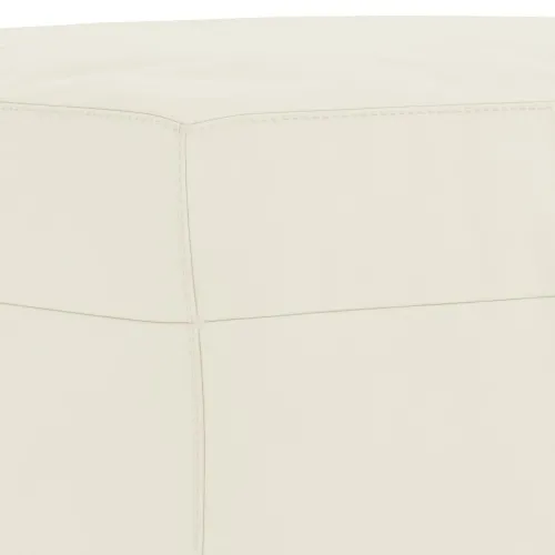 4-dijelni set sofa s jastucima, krem baršun - Krema s jastucima i tabureom Cijena