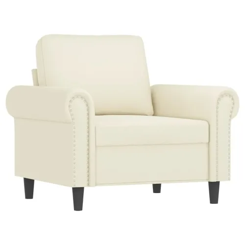 4-dijelni set sofa s jastucima, krem baršun - Krema s jastucima i tabureom Cijena