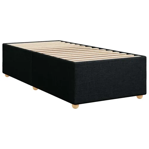Boxspring krevet s madracem Crna 90 x 200 cm Tkanina - Crna 90 x 200 cm Dizajn linija Cijena