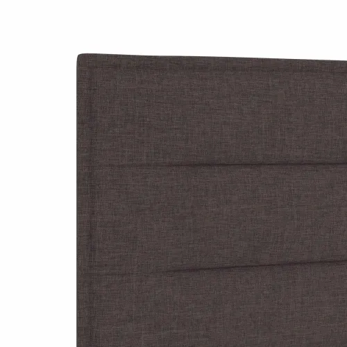 Boxspring krevet s madracem Tamno smeđa 140 x 190 cm Tkanina - Tamno smeđa 140 x 190 cm Dizajn linija Cijena