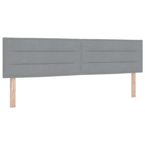 Boxspring krevet s madracem Svjetlosiva 180 x 200 cm Tkanina - Svjetlosiva 180 x 200 cm Dizajn linija Cijena