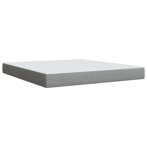 Boxspring krevet s madracem Svjetlosiva 180 x 200 cm Tkanina - Svjetlosiva 180 x 200 cm Dizajn linija Cijena