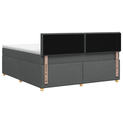 Boxspring krevet s madracem Tamnosiva 180 x 200 cm Tkanina - Tamnosiva 180 x 200 cm Dizajn linija Cijena