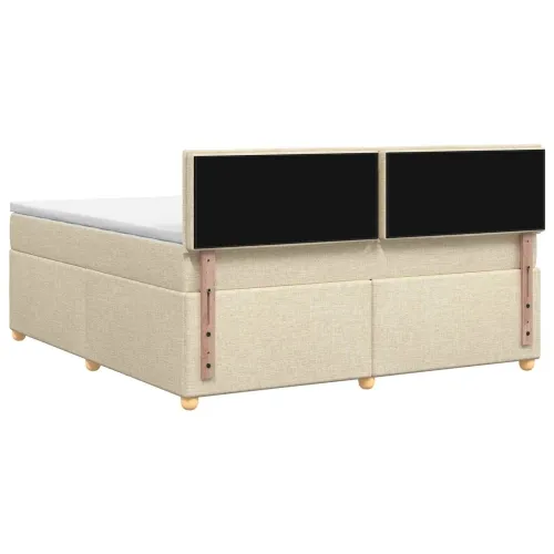 Boxspring krevet s madracem Krem 180 x 200 cm Tkanina - Krem 180 x 200 cm Dizajn linija Cijena