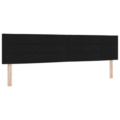 Boxspring krevet s madracem Crna 200 x 200 cm Tkanina - Crna 200 x 200 cm Dizajn linija Cijena