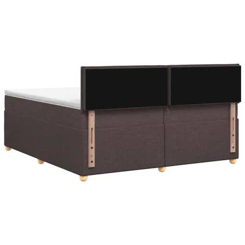 Boxspring krevet s madracem Tamno smeđa 200 x 200 cm Tkanina - Tamno smeđa 200 x 200 cm Dizajn linija Cijena