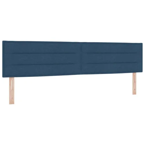 Boxspring krevet s madracem Plava 200 x 200 cm Tkanina - Plava 200 x 200 cm Dizajn linija Cijena
