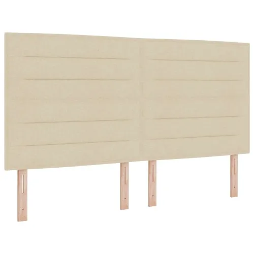 Krevet od pjene s madracem i LED-om Krem 180 x 200 cm Tkanina - Krem 180 x 200 cm Dizajn linija Cijena