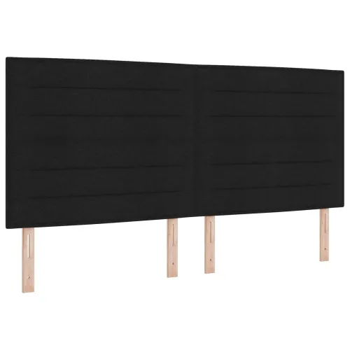 Krevet od pjene s madracem i LED-om Crna 200 x 200 cm Tkanina - Crna 200 x 200 cm Dizajn linija Cijena