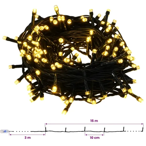 Umjetno božićno drvce s kuglicama 120 cm 150 LED lampica - 120 cm s LED-ima i crnim lopticama Zelena Cijena