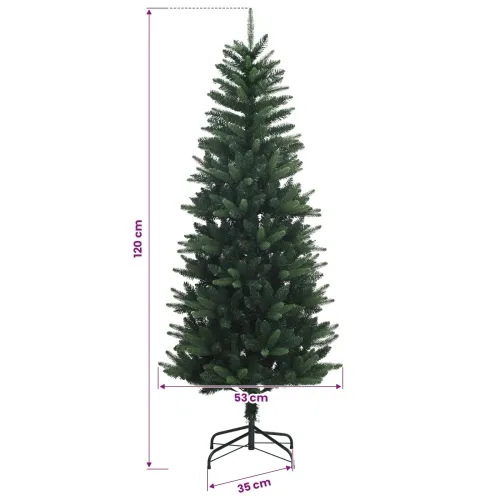 Umjetno božićno drvce s kuglicama 120 cm 150 LED lampica - 120 cm s LED-ima i srebrnim lopticama Zelena Cijena