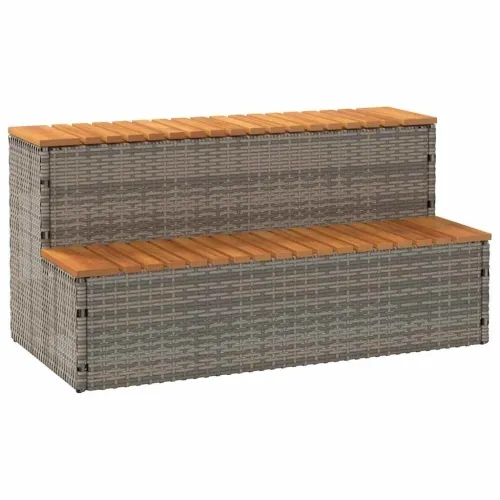 siva hidromasažna kada 100x50x50,5 cm poliratan i puna bagrem - Siva 100 x 50 x 50.5 cm Cijena