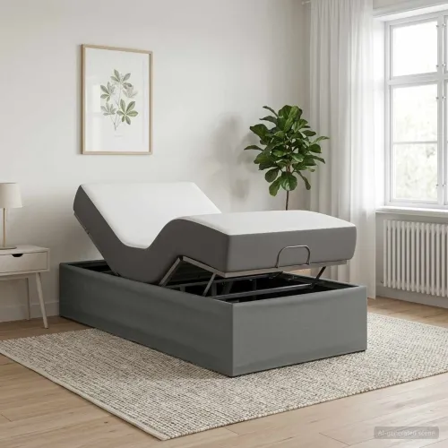 Električni podesivi okvir kreveta Tamnosiva 200 x 90 x 33,5 cm - Tamnosiva 90 x 200 cm Cijena