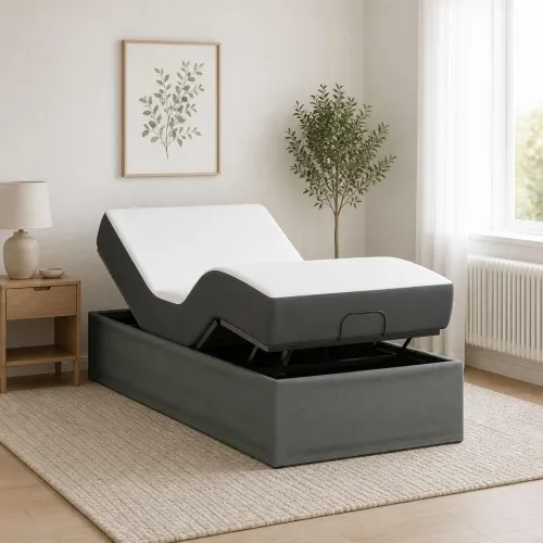 Električni podesivi okvir kreveta Tamnosiva 200 x 100 x 33,5 cm - Tamnosiva 100 x 200 cm Cijena