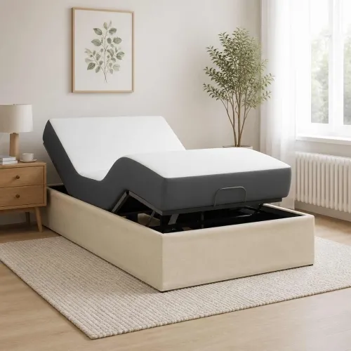 Električni podesivi okvir kreveta Krem 200 x 100 x 33,5 cm - Krem 100 x 200 cm Cijena