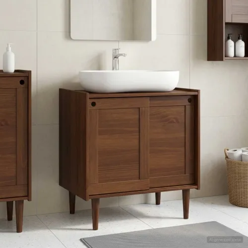 Ormarić za Lavabo - Umivaonik BILBAO Tamna karamela 75 x 50 x 80 cm Cijena