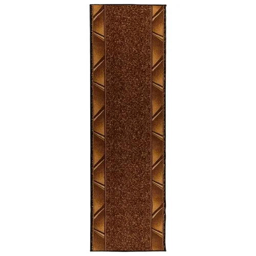 Trkački tepih FLORNES Tkani Smeđa PP 7 mm - Smeđi cik-cak 100 x 450 cm Cijena